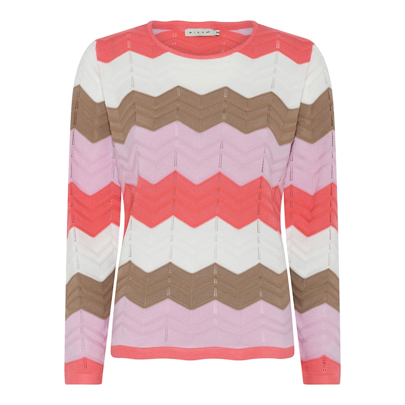 Micha Bluse Med Takket Striper