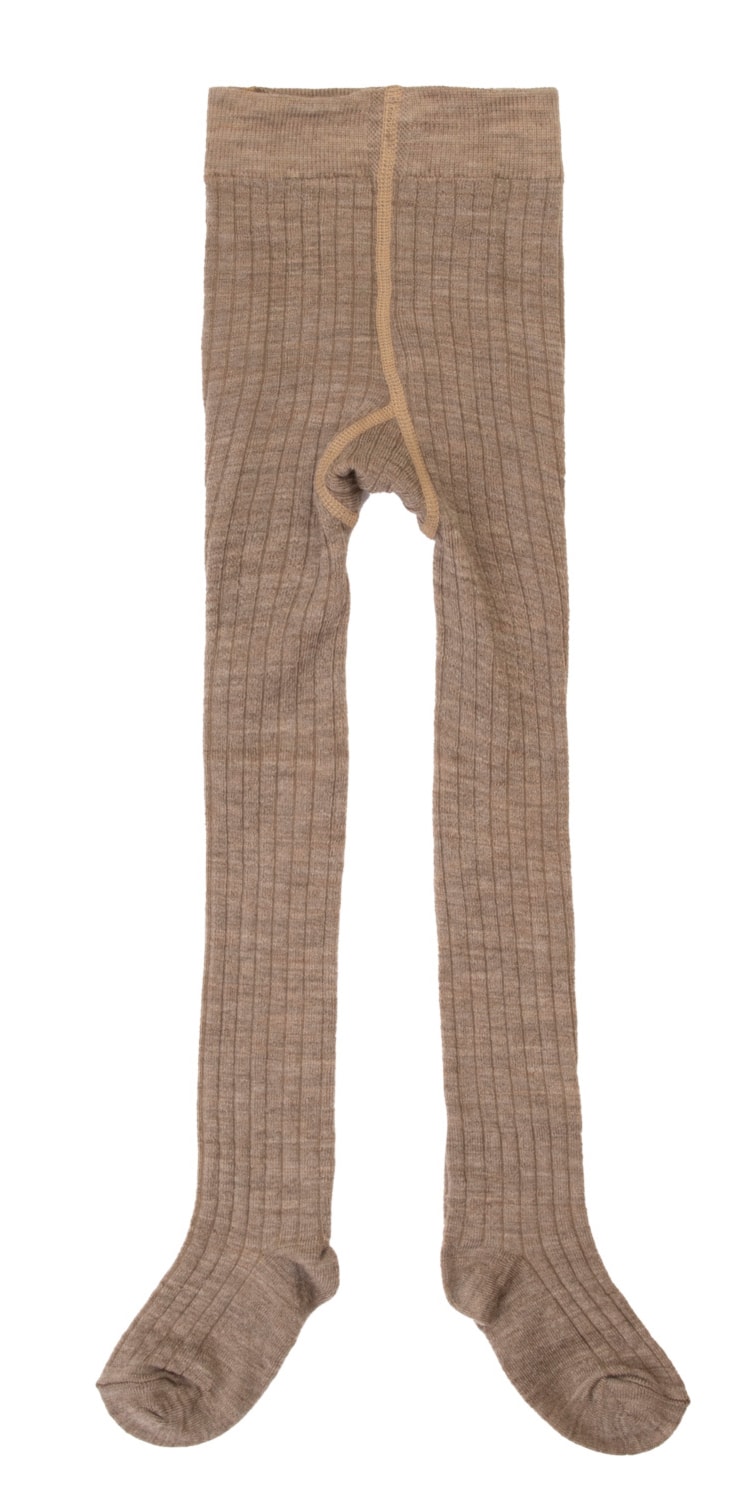 Wool rib tights